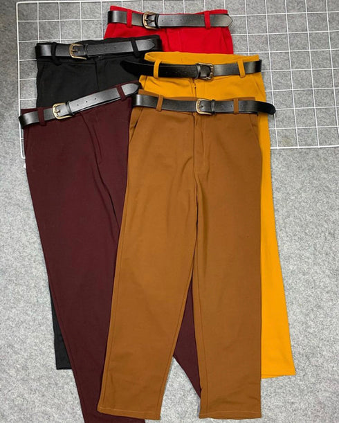 Formal Trouser With Belt
